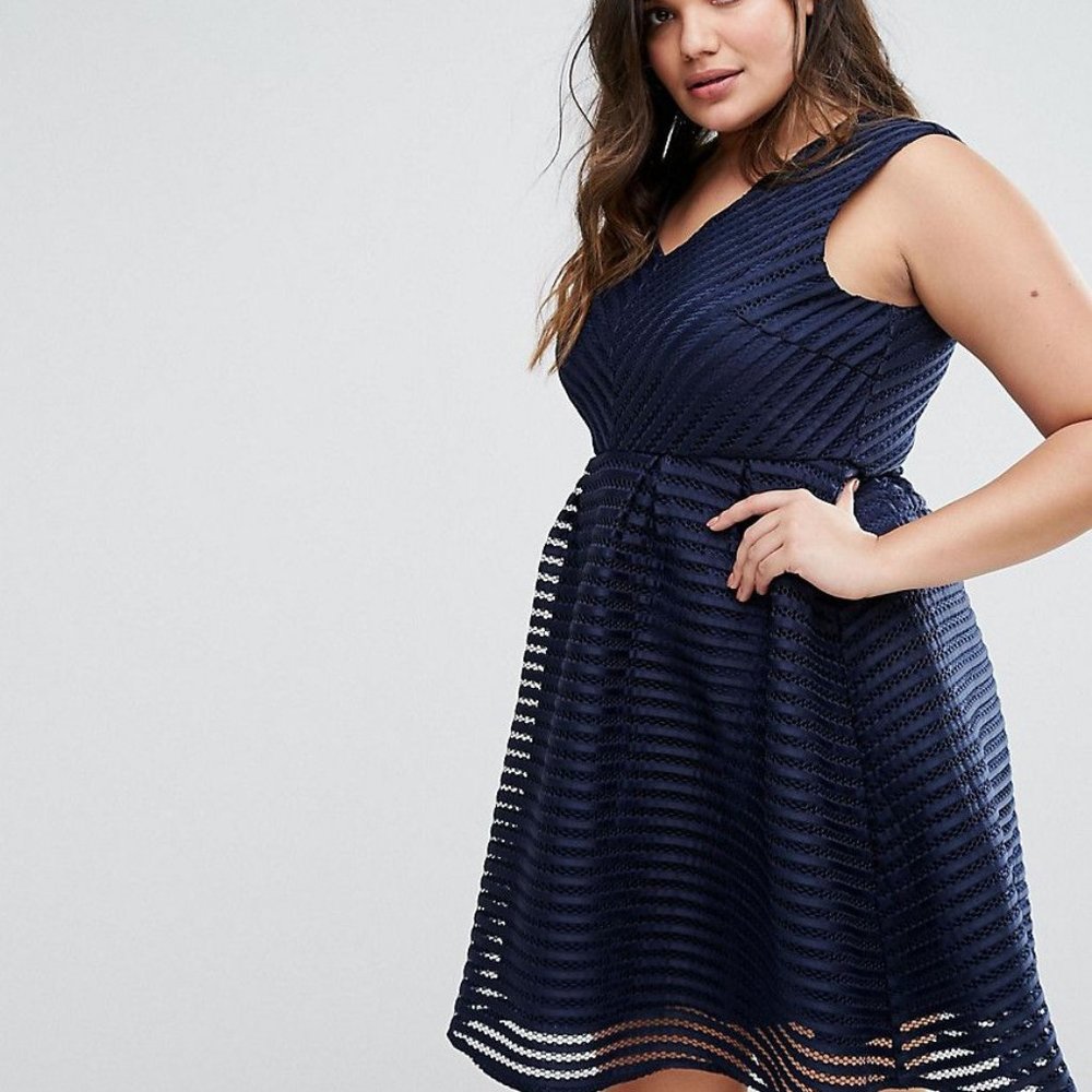 ASOS Curve Textured Scuba Dress